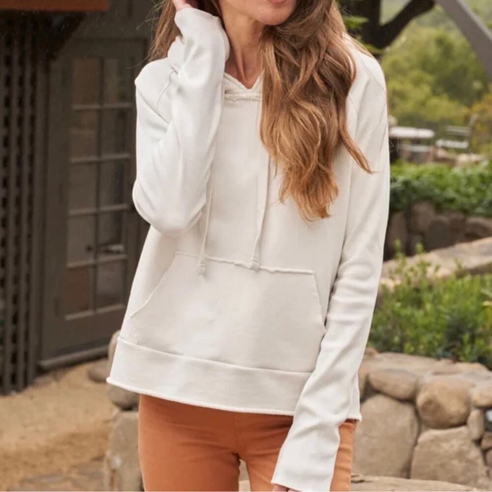 FRANK & EILEEN Essential White Hoodie - Women's XS